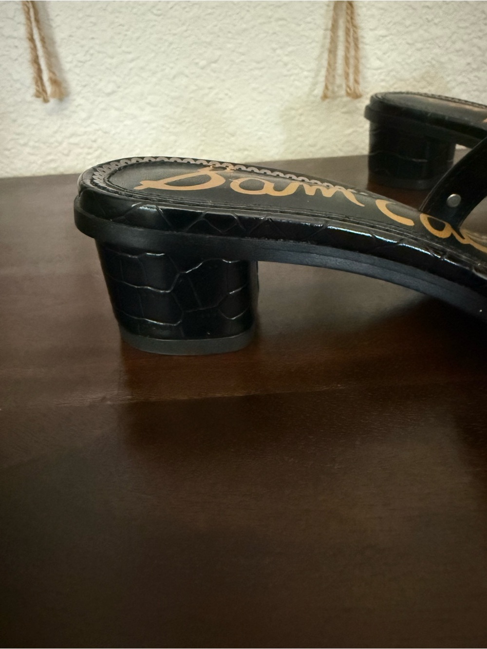 Sam Edelman Black Cutout Slide Mules - Picture 4 of 4